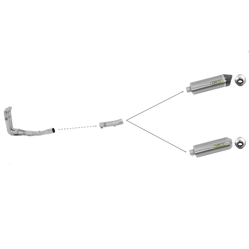 Colector cónico acero Arrow RACING YAMAHA FZ1 y FAZER 06-